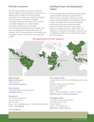 CIAT’s Partnership with Germany: Reducing hunger and poverty while lessening agriculture’s ecological and climate footprint