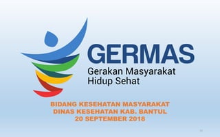 BIDANG KESEHATAN MASYARAKAT
DINAS KESEHATAN KAB. BANTUL
20 SEPTEMBER 2018
21
 