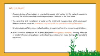 GERMPLASM CONSERAVTION and methods . ppt | PPTX