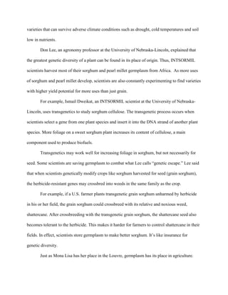 Germplasm (Short Form) Kastanek