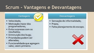 Scrum - Vantagens e Desvantagens
 