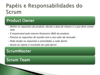 Papéis e Responsabilidades do Scrum