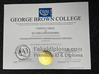 Geroge Brown College degree