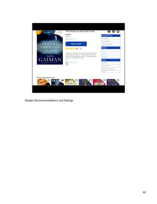 Reader	
 ?RecommendaJons	
 ?and	
 ?RaJngs	
 ?

42	
 ?

 
