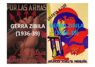 GERRA ZIBILA
(1936-39)
GERRA ZIBILA
(1936-39)(1936-39) (1936-39)
EGILEA: Mentxu Gandarias Ipiña
 