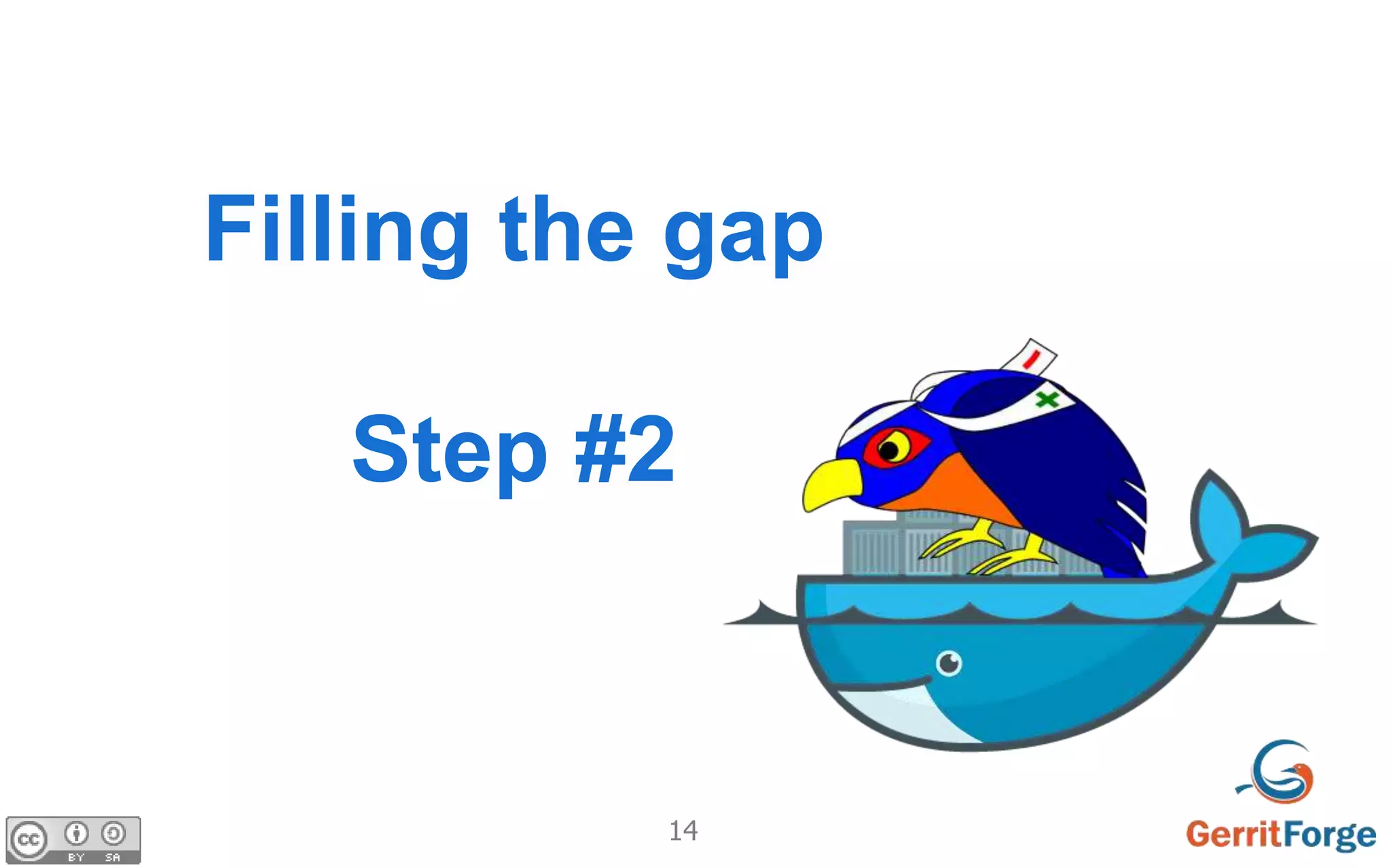 14
Filling the gap
Step #2
 