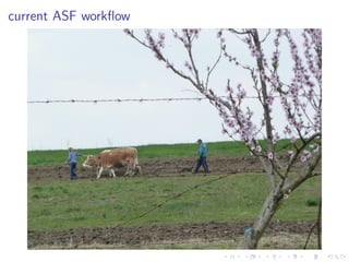 current ASF workﬂow
 