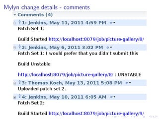 Mylyn change details - comments
 