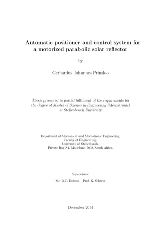 Solar Tracking System | PDF