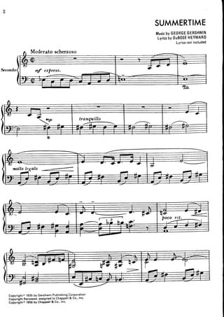 Gershwin   summertime for piano 4 hands (arr. portnoff)[1]