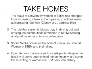 Writing Women Back into the History of STEM (typos fixed)