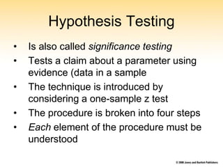 hypotesting lecturenotes by Amity university | PPT