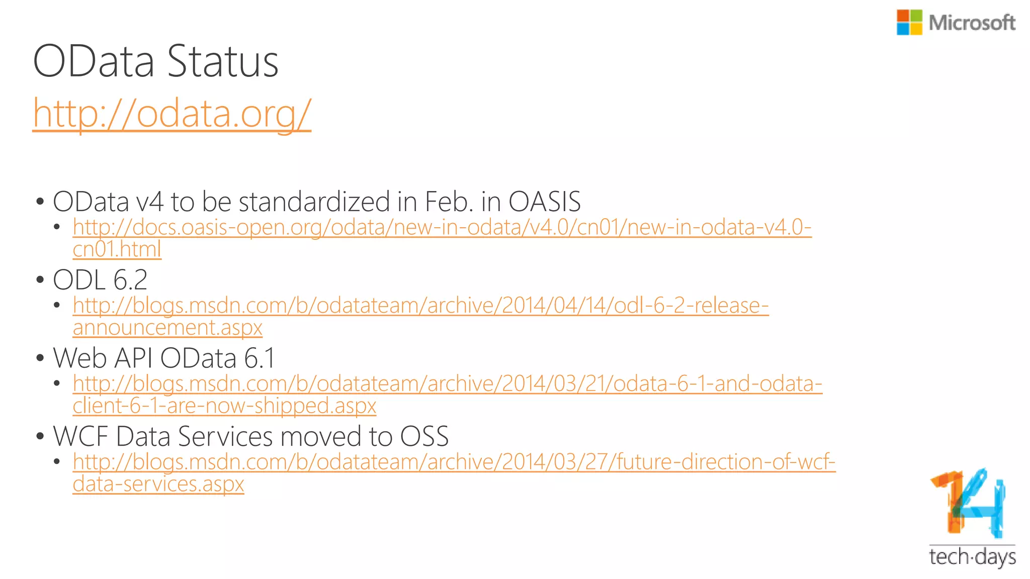OData Core Libraries
 