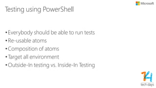 Point Developer / Pager Duty 
•Rotation based (4 weeks, 4 people)
• Separate interrupt driven from schedule driven work
• Provides focus
•Pager Duty
• Automatic escalation
• Complete management chain is involved in incidents
•RCA (Root Cause Analysis)
• You must be pedantic about RCAs and action them!
Availability is King
 