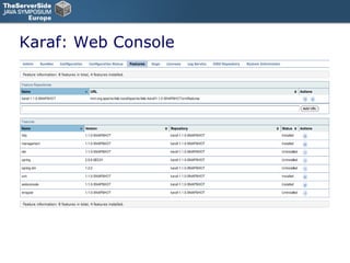 Karaf: Web Console 