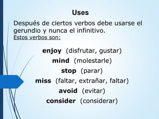 Gerund and infinitive | PPT