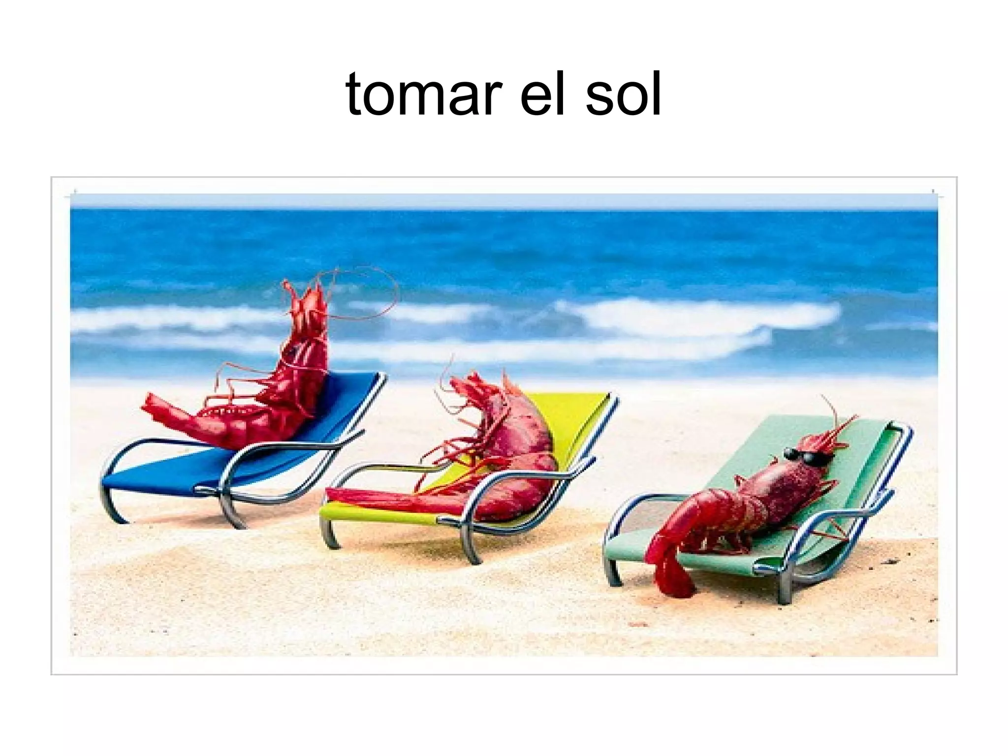 tomar el sol