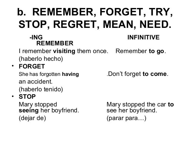 Gerund or infinitive