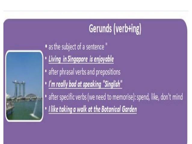 Gerunds and infinitives explained presentation | PPT