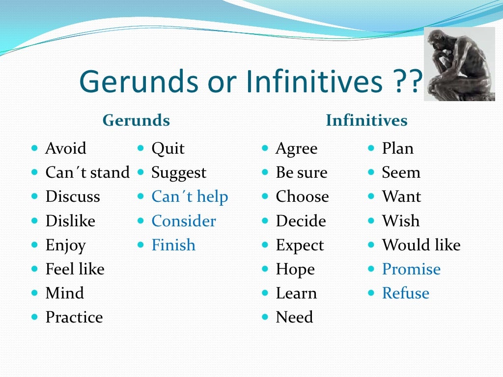 T me consider. После make Gerund Infinitive. After герундий или инфинитив. Gerunds or Infinitive английский. Gerund and Infinitive таблица.