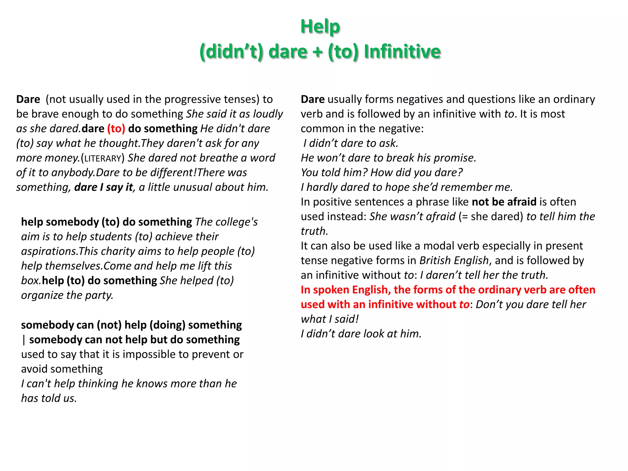 Gerunds and infinitives | PPTX