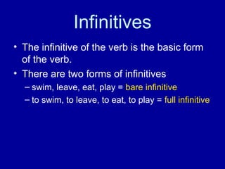 Full Infinive knowledge about Gerunds and infinitives in english | PPT