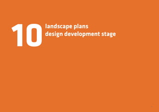 89
landscape plans
design development stage
10
 