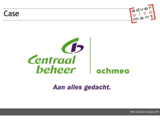 Case Web Analytics Congres 2011 