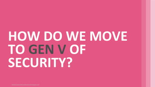 ©2018 Check Point Software Technologies Ltd.
HOW DO WE MOVE
TO GEN V OF
SECURITY?
 