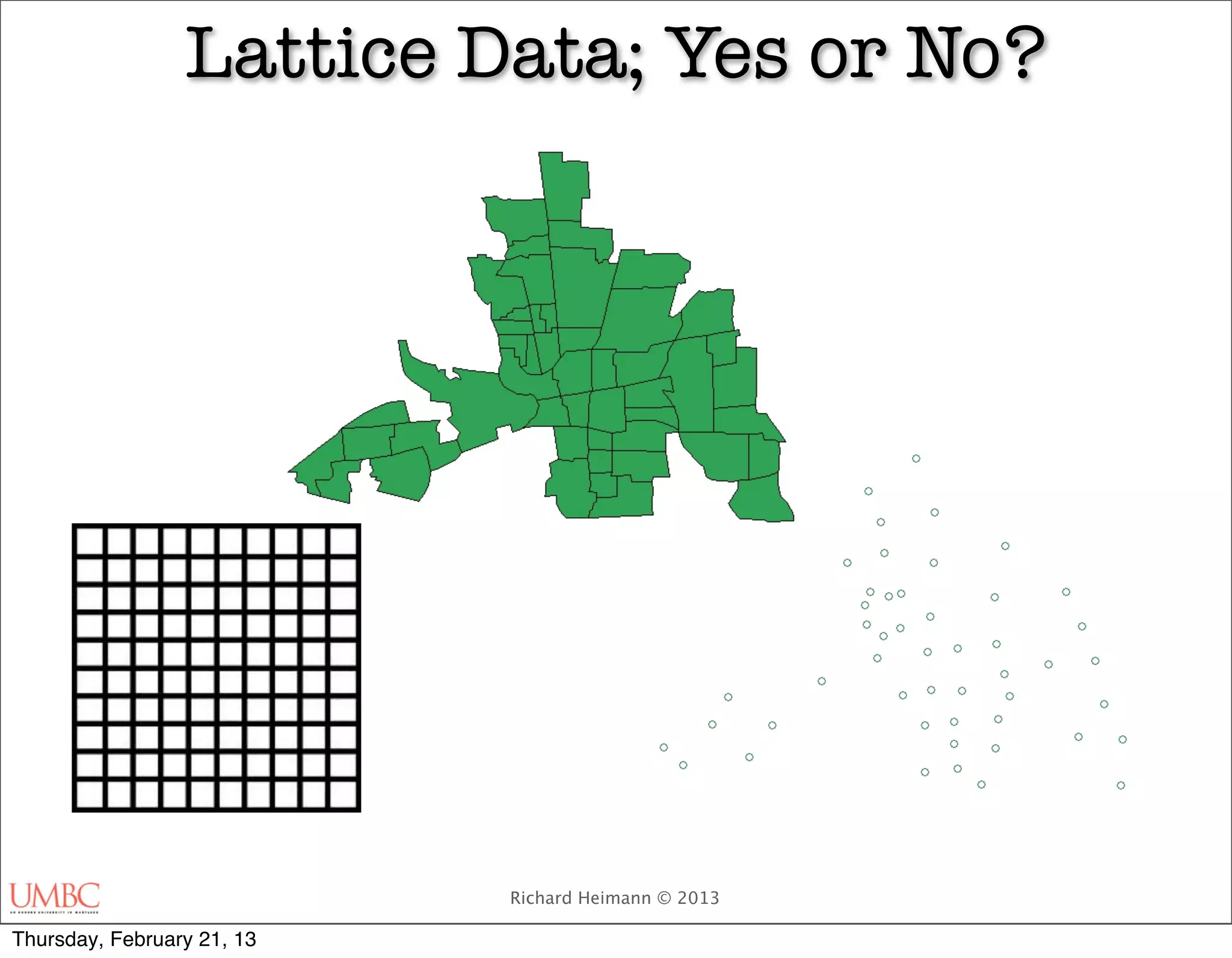 Lattice Data; Yes or No?




                            Richard Heimann © 2013

Thursday, February 21, 13
 