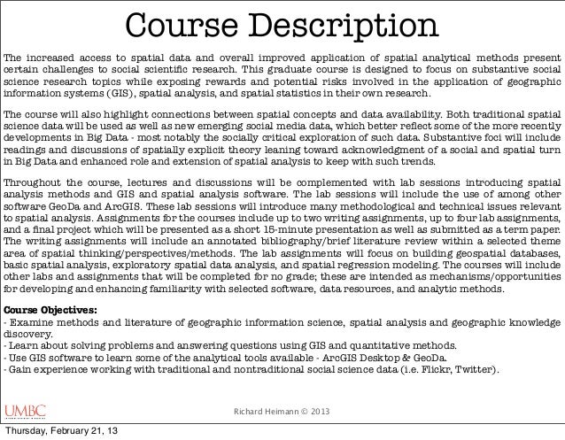 Research papers environmental spatial analysis