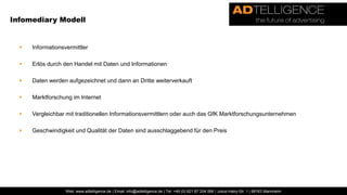 Brokerage ModellMarktplätze für digitale & nicht digitale Güter Betreiber erhebt eine Gebühr auf den Warenhandel	 Wie eine Standgebühr auf dem Wochenmarktin vielen Variationen im Netz Distributoren, Auktionsplattformen, online Aktienhandel, Suchagenten