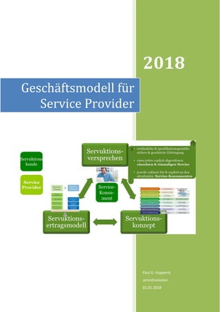 2018
Paul G. Huppertz
servicEvolution
01.01.2018
Geschäftsmodell für
Service Provider
 