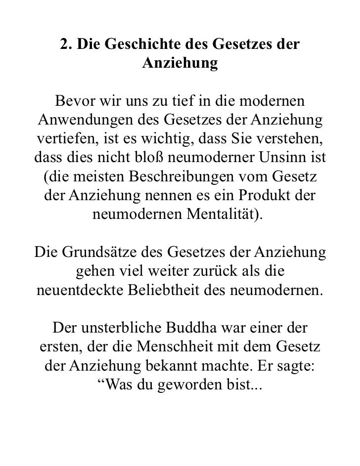Gesetz der anziehung flirten