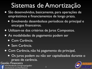 Gesfin 04 - sistemas de amortização | PDF