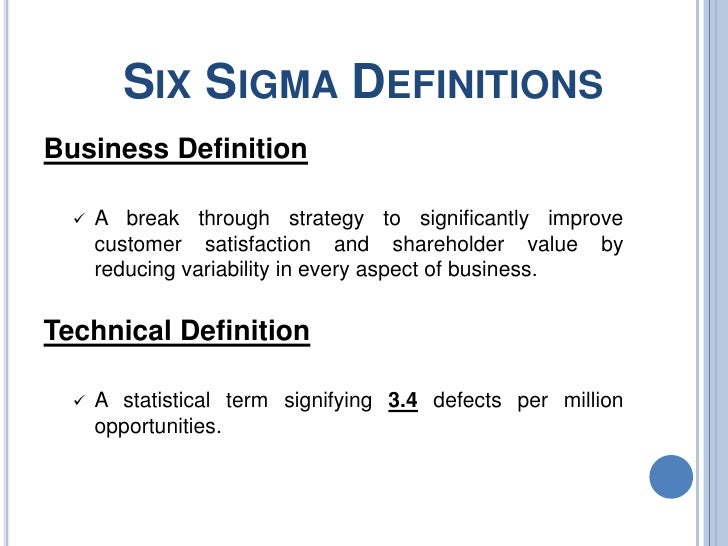 ge six sigma case study