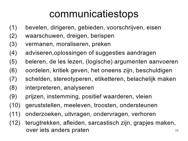 Informatiethema's: Gesprekstechnieken