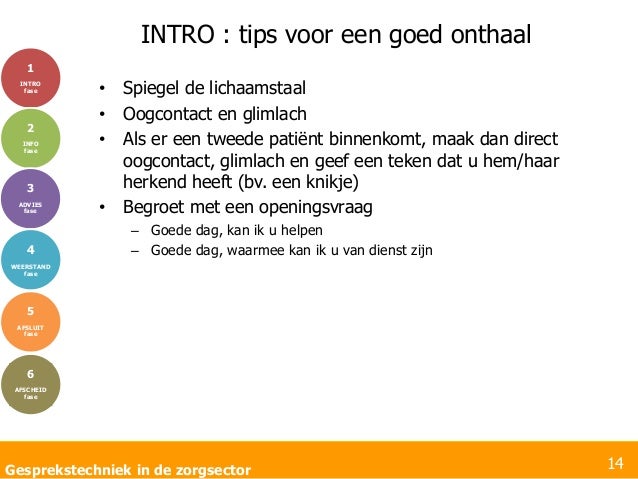 Gesprekstechniek in de zorgsector - 2015-2016