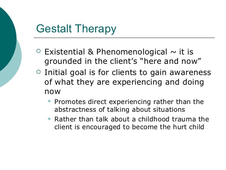 Gestalt Therapy - an Introduction