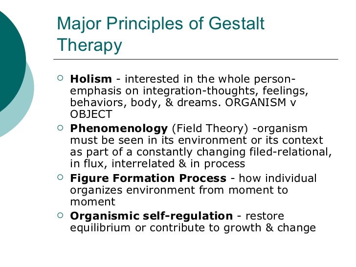 Gestalt therapy Essays