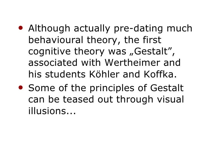 Some notes on gestalt learning theory