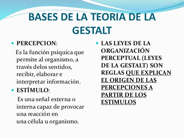 teroria de la Gestalt