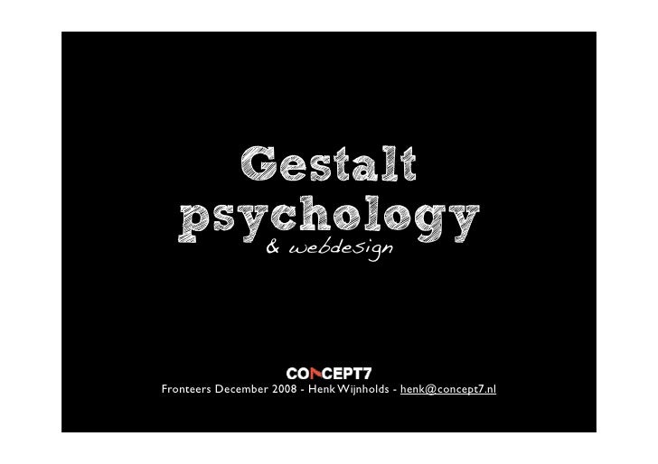 gestalt psychology and webdesign gestalt psychology