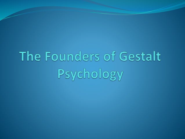 Gestalt Psychology Slideshare