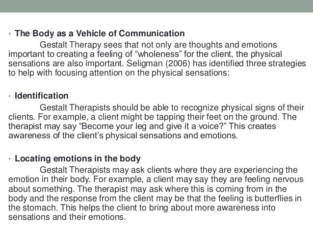 The Field Theory: The Strengths Of Gestalt Therapy