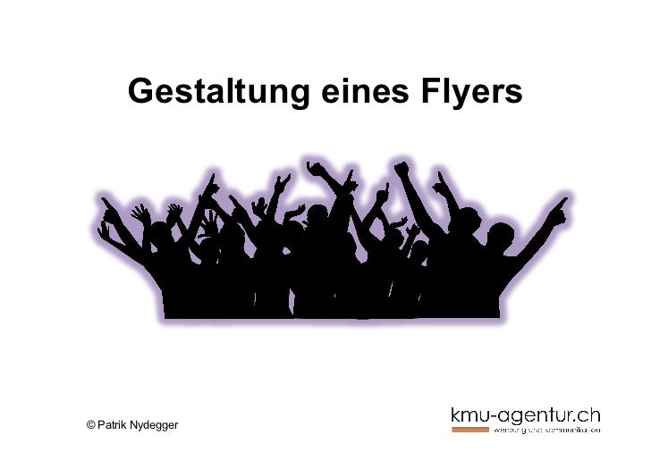 Gestaltung Eines Flyer