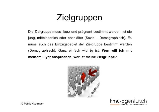 Gestaltung eines Flyers