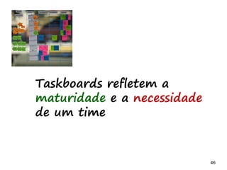 46 46
Analisando modelos - kANBAN
 