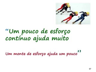 97 97
Que colunas limitar e por quê?
Quais os critérios para delimitar?
BACKLOG A FAZER FAZENDO TESTANDO IMPEDIDO FEITO
(3) (6) (2)
Exercício
 