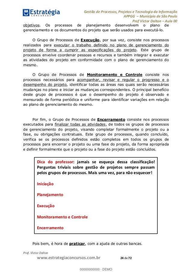 Curso de gestao de projetos sp